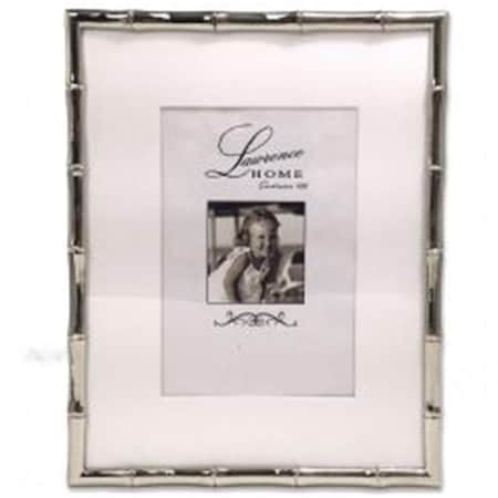 Lawrence Frames LawrenceFrames 8 x 10 in. Bamboo Picture Frame, Silver LA328063